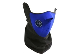 Máscara facial respirável e confortável Bj-cover para ciclismo, com protetor solar e cachecol azul para uso ao ar livre.