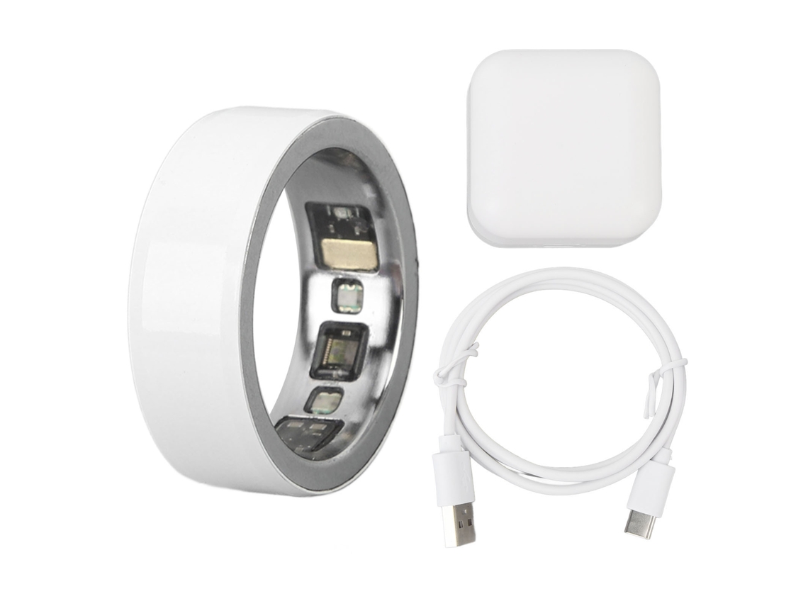 Anillo Inteligente De Salud Resistente Al Agua Ipx8 Con Bluetooth, Monitor De Sueño Y Temperatura, Y Función De Cámara - Blanco Tipo 22