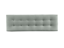 Cabecero Tapizado VERSALLES para Cama 135 ado Microfibra AquaClean Aguamarina ( 145 x 50 x 7 cm)
