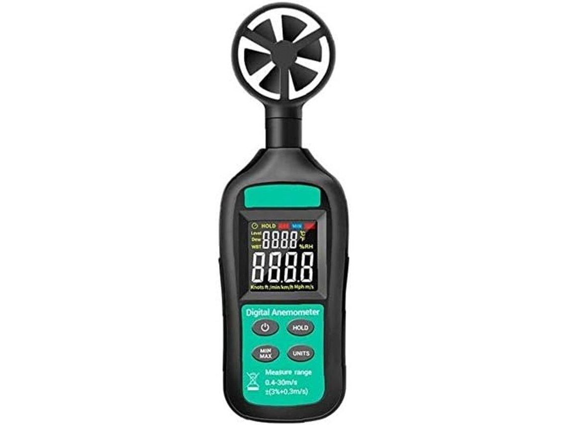 2026-anemómetro Digital Gn-301, Medidor De Velocidad Del Viento Con Alta Precisión, Negro