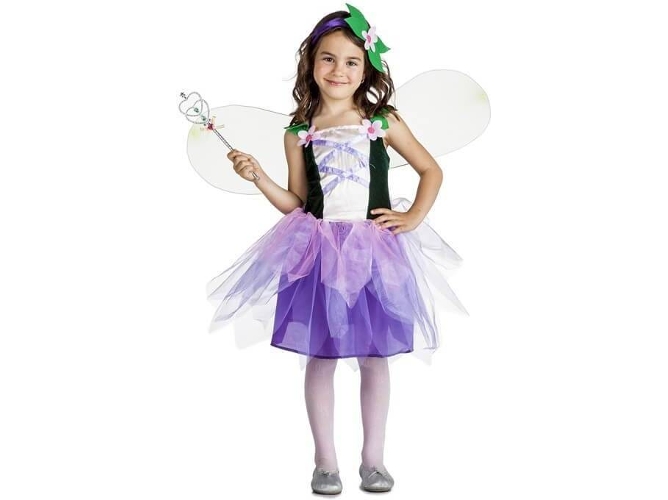 Disfraz de Niña DISFRAZZES Hada Flores (Talla: 10 a 12 años)