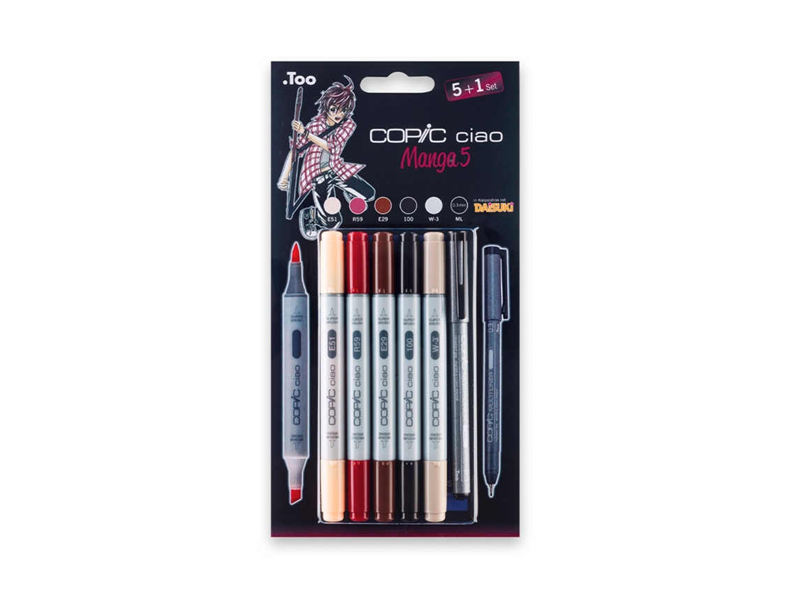 Copic Ciao Set 5+1 Sem Ilustração Manga 5