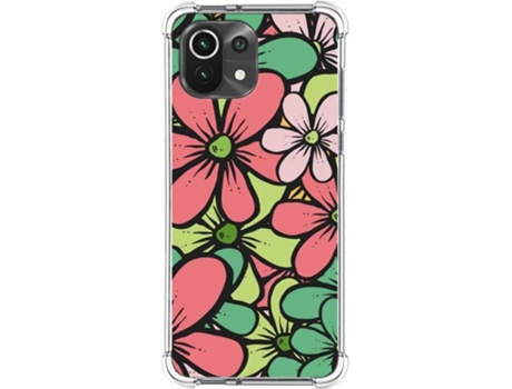 Carcasa Xiaomi Mi 11 Lite 4G TUMUNDOSMARTPHONE Dibujos Antigolpes Flores 02 Multicolor