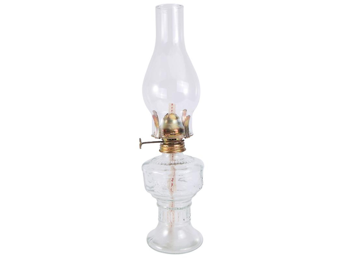 1 Lámpara De Queroseno De Cristal.