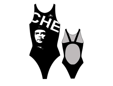 Traje de baño para Mujer TURBO Che Guevara Pro Resist Negro para Natacion (L)