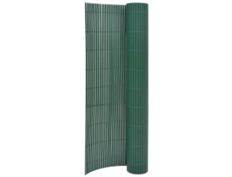 vidaXL Valla de jardín de doble cara verde 110x300 cm