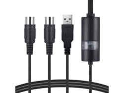 Cable MIDI USB Halinuia Wersi Um 18 de 2 m para piano eléctrico, batería electrónica y edición musical.