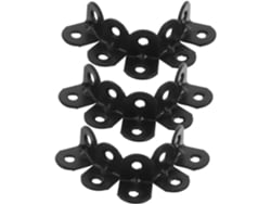 100 Escuadras Angulares De Metal Negro, Escuadras De Esquina Resistentes Para Estantes, Conectores De Hierro.