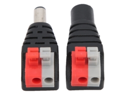 NEVEANCE Conector DC 5,5x2,1 mm Macho y Hembra con Conector para Soldar para Cámara o Luz LED