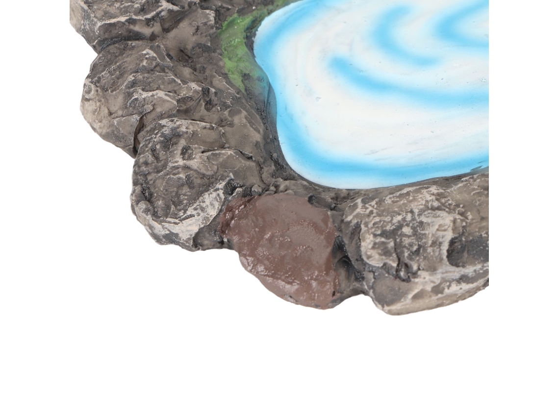 Tanque De Roca Para Jardín De Hadas, Miniatura De Resina Pintada A Mano De 16,4 Cm, Decoración Para Interiores Y Exteriores.
