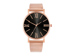 Reloj De Moda Para Hombre Y Mujer, Correa De Malla, Esfera Redonda, Cuarzo, Para Pareja 5