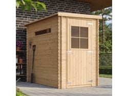 Caseta Jardin Exterior Madera 2,63 M², Cobertizo Jardin Exterior Para Bicicletas Y Herramientas, Caseta De Almacenamiento Con Paredes De 19 Mm Y Ventanas, Timbela M306
