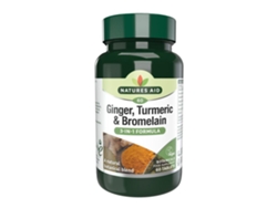 Natures Aid Ginger, Turmeric & Bromelain 60's