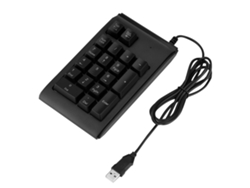 Teclado Numérico Usb 19 Teclas Com Sensação Mecânica E Luzes 3 Cores Portátil Plug And Play