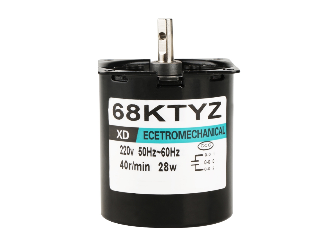 Motor síncrono de imán permanente en miniatura, 220 V, 28 W, 40 rpm, sentido horario/antihorario, baja velocidad