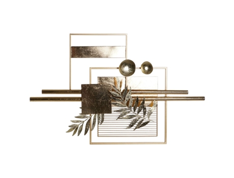 Decoración de Pared DKD Home Decor 105,4 x 6,4 x 67,3 cm Abstracto Dorado