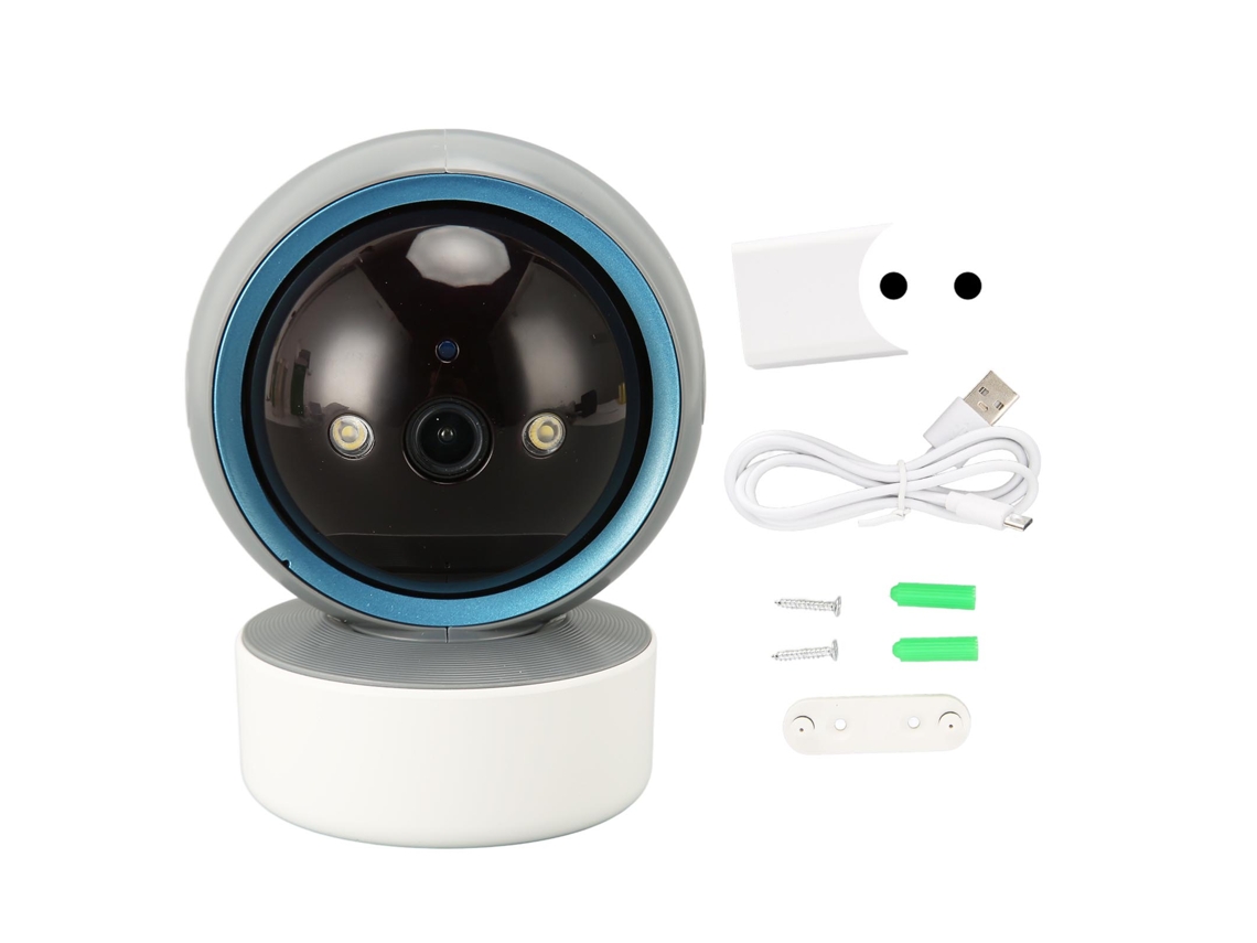 Cámara Interior 2k Con Visión Nocturna, Audio Bidireccional Y Wifi 2.4g Para Mascotas Y Bebés, 100‑240v