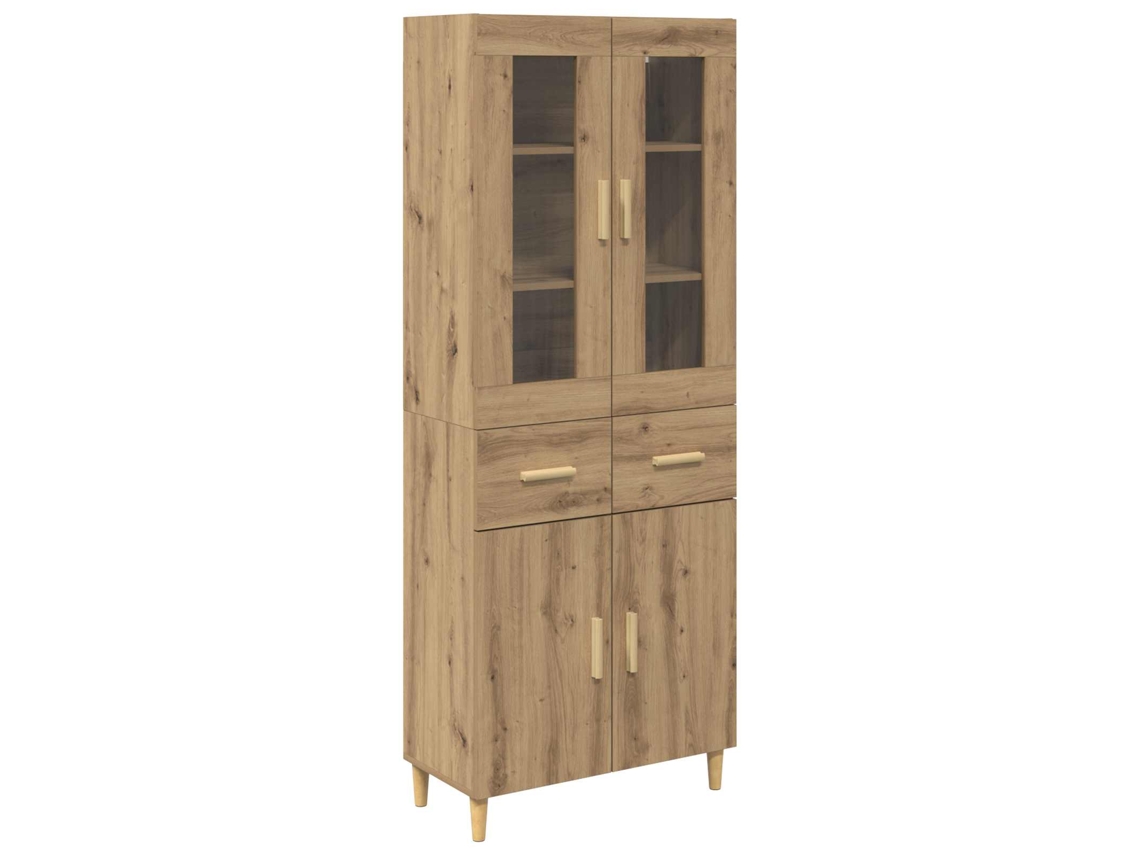 Aparador de roble artesanal en madera procesada 180x34x69,5 cm MAISON EXCLUSIVE