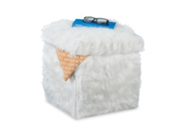 Relaxdays Cube De Assento Pelúcia, Dobrável, Estofado, Puff Com Armazenamento, 40 L, A X L X P: 39 X 38 X 38 Cm, Branco