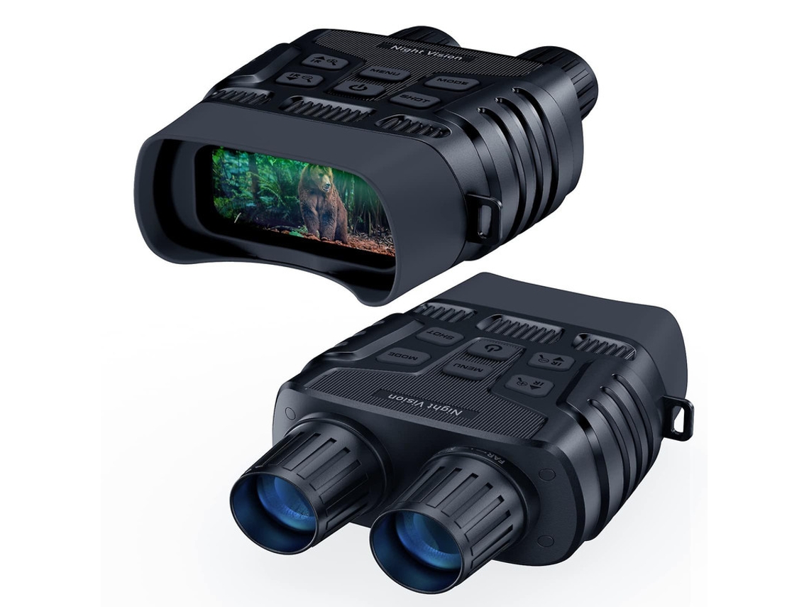 Binoculares de visión nocturna LCD IR con doble foto, detección de vídeo, seguimiento de caza, 300 m, color negro, Yizhood