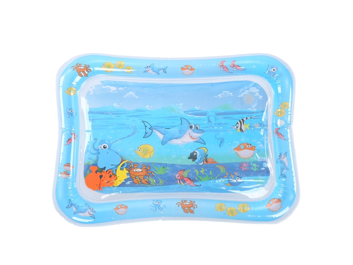 Colchoneta Hinchable De Agua Para Bebés Con Estampado De Animales Marinos, Juguete Portátil Para Niños.
