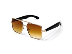Gafas inteligentes Eifson GT30, auriculares, interruptor automático, bisagra metálica (té dorado)