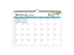 Calendario de pared 2025-2026, calendario mensual de 18 meses de enero de 2025 a junio de 2026 con fechas de Juliana Truyuety