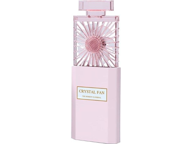 Ventilador Portátil R-JUST RJXFS02 Plegable Rosa (3 velocidades - Diámetro 7.4 cm)