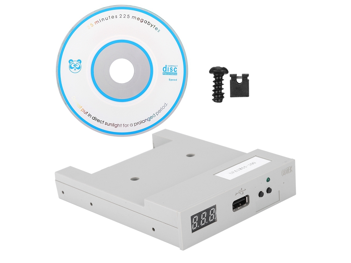 Emulador De Disco Floppy Usb Ufa1m44-100 Unidad Usb De Abs Gris