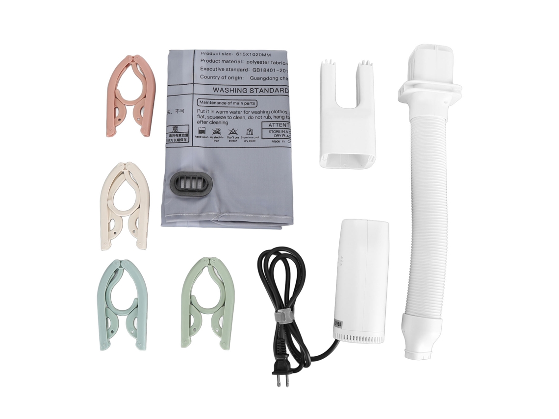 Secadora De Ropa Portátil Mini Con Accesorio Para Secar Zapatos, Rack Plegable Para Apartamentos Y Viajes, Enchufe Ee.uu. 110v