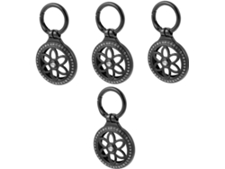 Juego De 4 Estuches De Metal Ligeros Y Duraderos Para Llaveros De Mascotas.