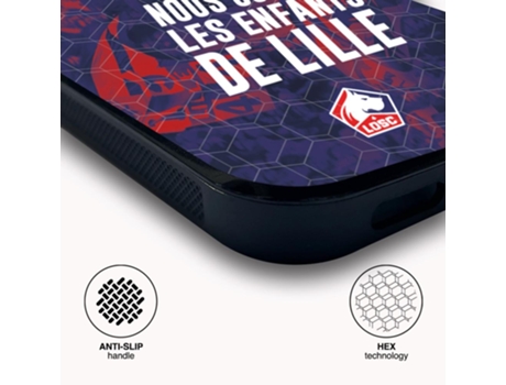 Funda Móvil Oficial Lille Fc para iPhone 11 PHONECASES3D Piel Sintética Negro