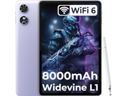 Tableta Oukitel Ot6 Android 13 (10.1", 16 GB, 64 GB, 8000 mAh, Wifi 6, color morado)