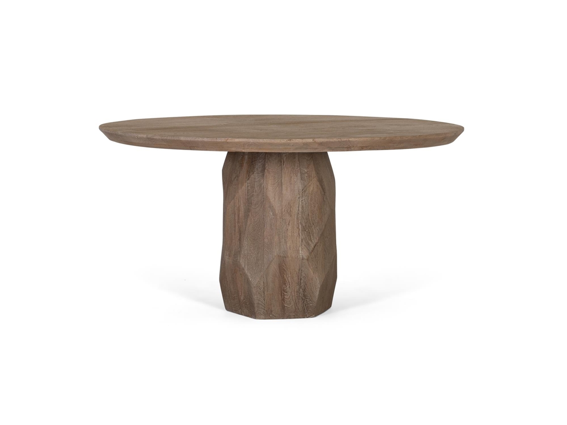 Mesa de Comedor Hecha a Mano en Madera Maciza 150 cm 78X150X150 GINER Y COLOMER