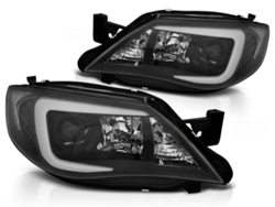 Faros delanteros de xenón Subaru Impreza III Gh 07-12, tubo negro Hid B.active