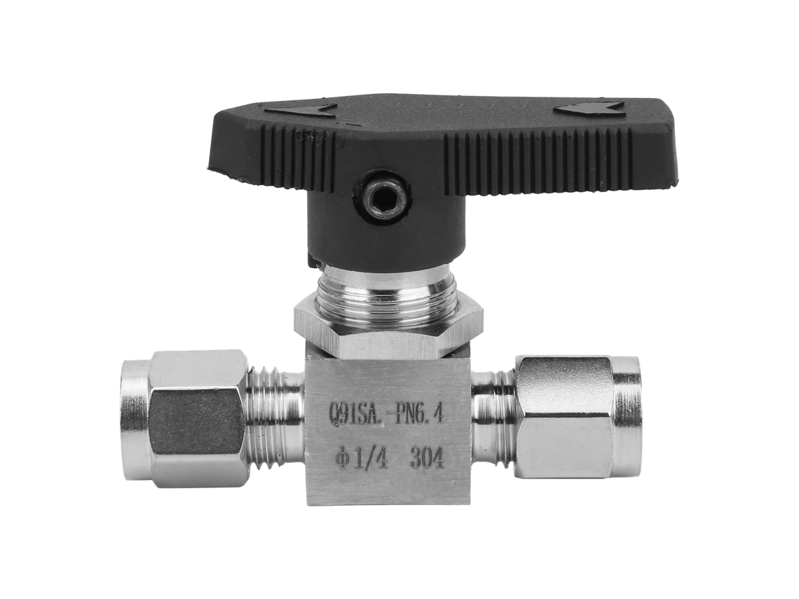 Válvula De Aguja De Acero Inoxidable 304 Control De Flujo Alta Presión Para Agua Gas Líquido Ss‑44s6ф1/4