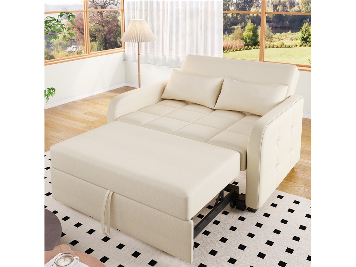 Sofá Cama Plegable Respaldo Ajustable Apartamentos Pequeños 180x127