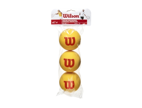 Juego de 3 pelotas de tenis WILSON en mousse Starter Tour