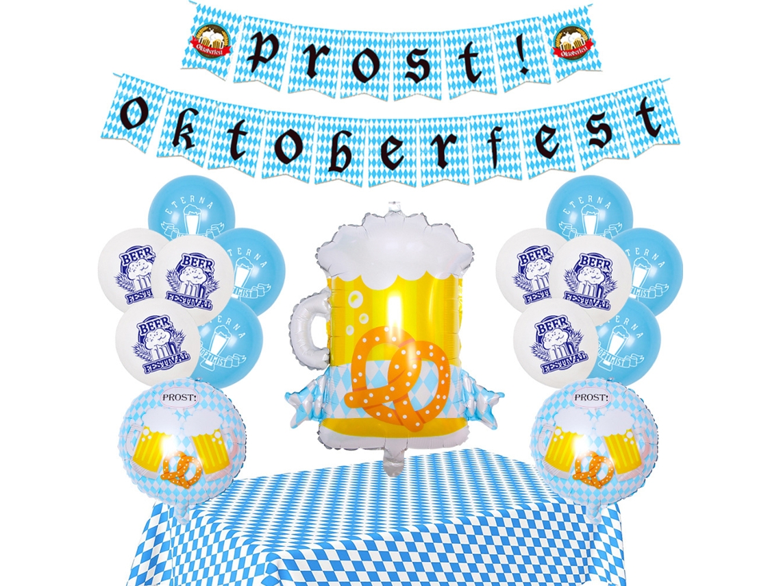 Ats-conjunto De Decoración Con Globos Para Oktoberfest Fiesta Bavaria Banner Globos Decoraciones Colgantes Festival Cerveza Bávara