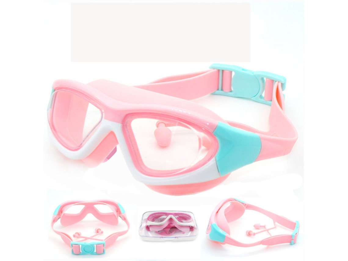 Gafas de natación para niños Neveance con protección UV, antivaho y tapones para los oídos
