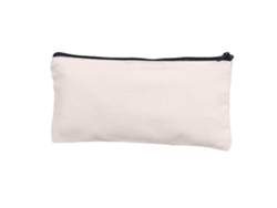 VIVILIYYA Blank Craft Bag Canvas Pen Pen Case, Saco De Maquiagem De Tela De Algodão Multipropósito