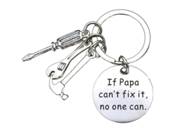Regalo De Navidad Y Cumpleaños Para Abuelo Y Papá: Si Papá No Puede Arreglarlo, Nadie Lo Hará. Llavero Para Nietos.