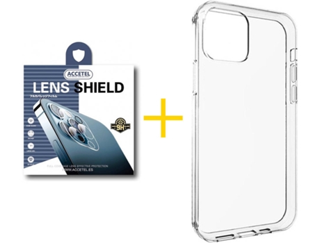 Carcasa + 1 Protector de Cámara para iPhone 11 Pro Max ACCETEL Negro