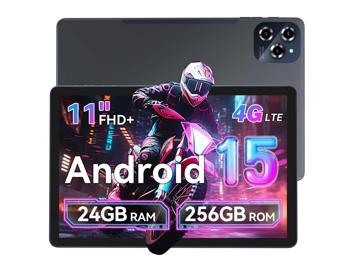 Tablet W90 (11'' 24 GB 256 GB SB 2TB Android 15 8000mah Wifi 6)