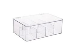 Organizador de condimentos de café, deflector transparente extraíble, organizadores de paquetes de té para almacenamiento de café y té NEVEANCE