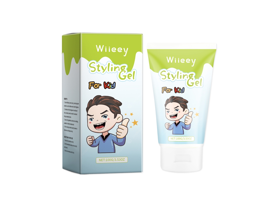 Gel para el cabello infantil: fijación suave y segura.