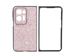 Capa De Celular Protetora Cristal Anti-queda Para Oppo Find N2 Rosa Glitter
