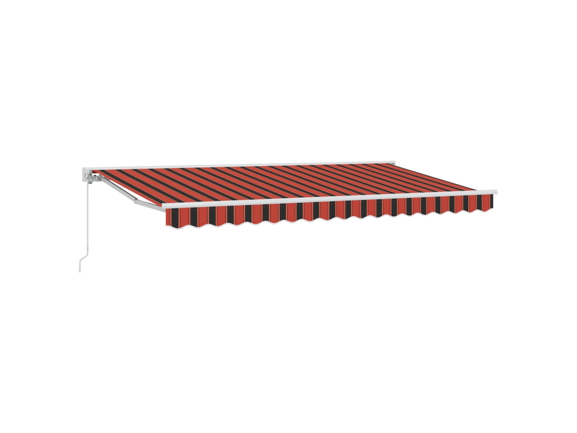 Parasol retráctil Vidaxl de tela naranja (350 x 200 cm)