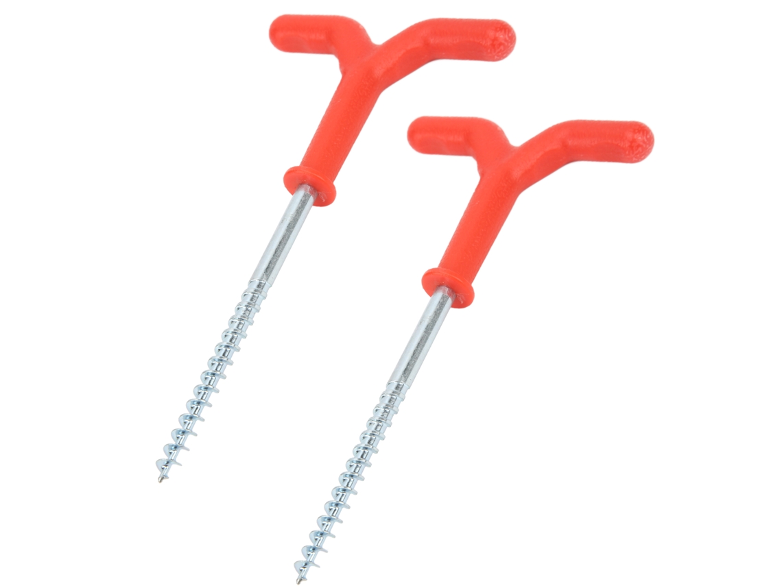 2026rebe-2 Piezas Porta Cañas De Pesca Hielo Taladros Hielo Clavos Tiendas Invierno Accesorios Pesca Outdoor