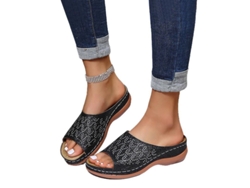 2026-sandalias De Mujer Con Tiras Abiertas Y Piedras Strass Wedge Para Playa Y Paseos